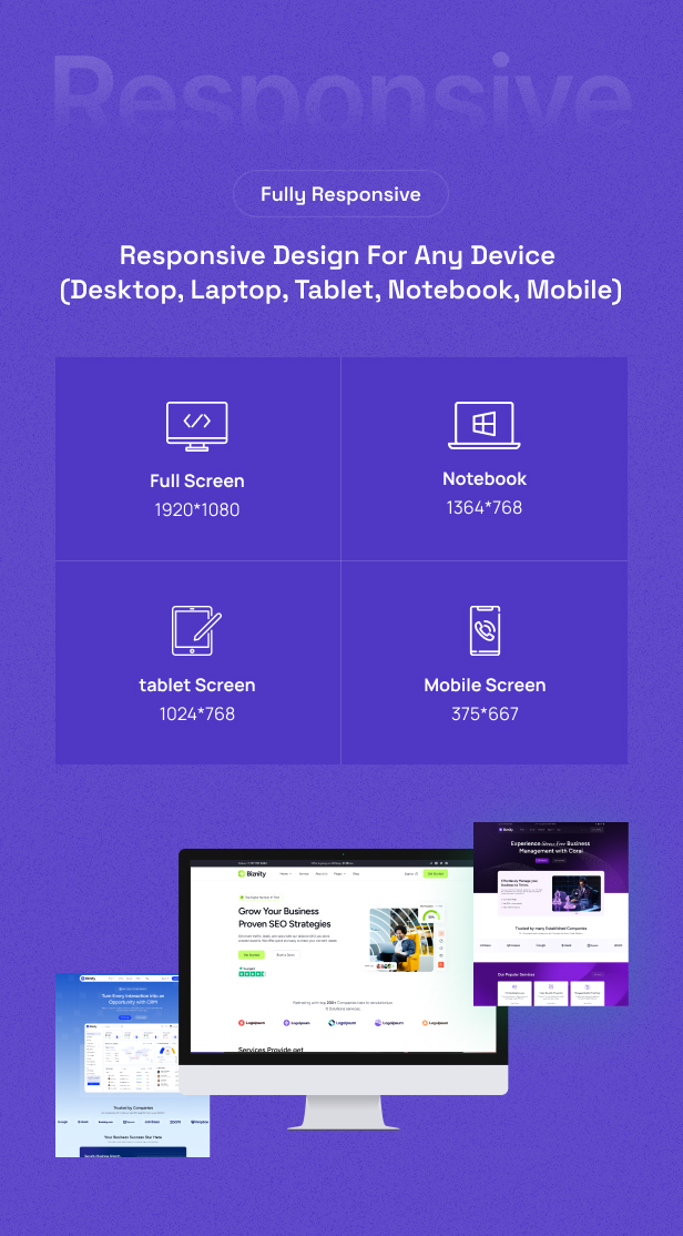 Biznity – Multipurpose Business HTML Template